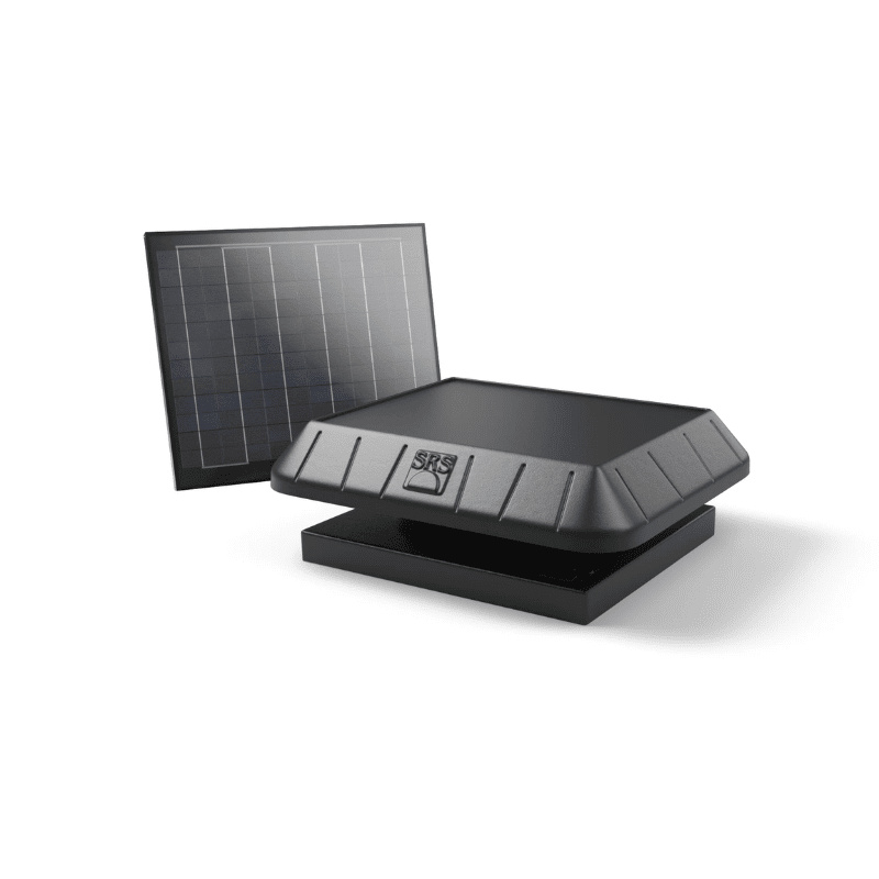 SunRise Solar Attic Fan - Remote Panel | 30W or 45W | Flat or Curb Base | Cools Up to 2,800 Sq Ft | Made in USA | 25-Year Warranty - ShopSolar: Complete Solar Kits + Lifetime Customer Support