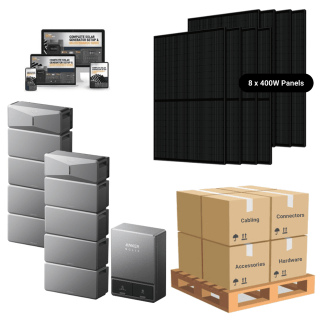 Anker SOLIX E10 DUAL - Whole Home Backup System | 12-48 kWh LiFePO4 Battery | 20-60 kW Turbo Output | Smart Grid & Storm-Guard - ShopSolar: Complete Solar Kits + Lifetime Customer Support