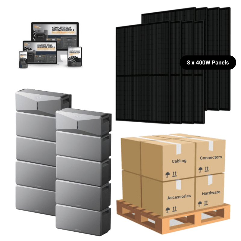 48kWh / 8 x 400W Solar Panels / None