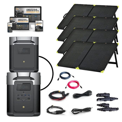 EcoFlow DELTA [MAX] 2,400W Expansion Kits -  [4,000Wh - 6,000Wh] Portable Power Station + Choose Your Custom Bundle | Complete Solar Generator Kit - ShopSolar.com