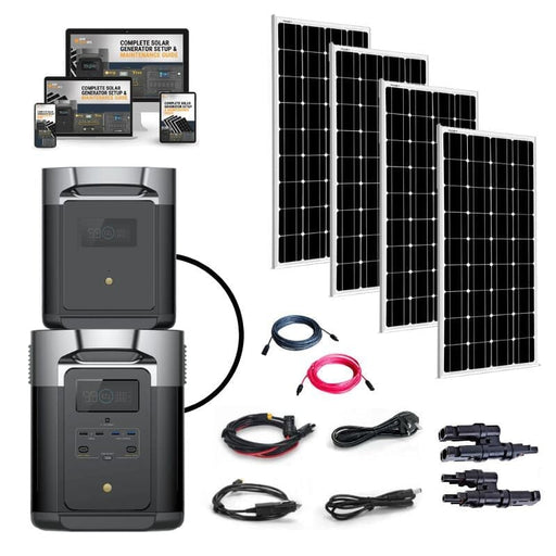 EcoFlow DELTA [MAX] 2,400W Expansion Kits -  [4,000Wh - 6,000Wh] Portable Power Station + Choose Your Custom Bundle | Complete Solar Generator Kit - ShopSolar.com