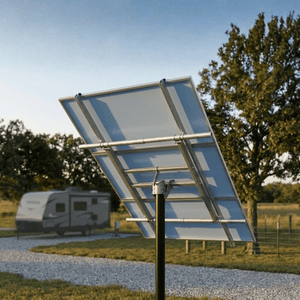 Tamarack Solar Top of Pole Mount for 3 Modules | 4" Sch 40/80 Pole | 10°–60° Tilt | Up to 46.16" Wide | TTP-A-3-70 - ShopSolar: Complete Solar Kits + Lifetime Customer Support