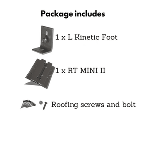 Roof Tech L-Foot Attachment Kit for RT MINI II | Complete Roof Mount Hardware | Rail-Free System Add-On | CSA Approved | Waterproof Seal - ShopSolar.com