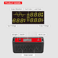 ACOPOWER 1500W Power Inverter 12VDC to 120VAC - ShopSolar.com