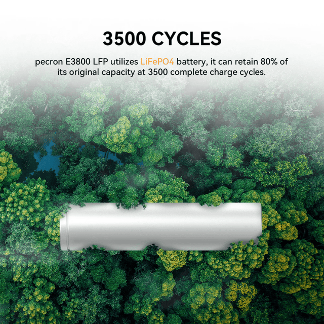 Pecron E3800LFP Portable Power Station | 4,200W 3,840Wh LiFePO4 | 3,000W Solar + 3,200W AC Fast Charging | UPS | Expandable | 3+2 Yr Warranty - ShopSolar: Complete Solar Kits + Lifetime Customer Support