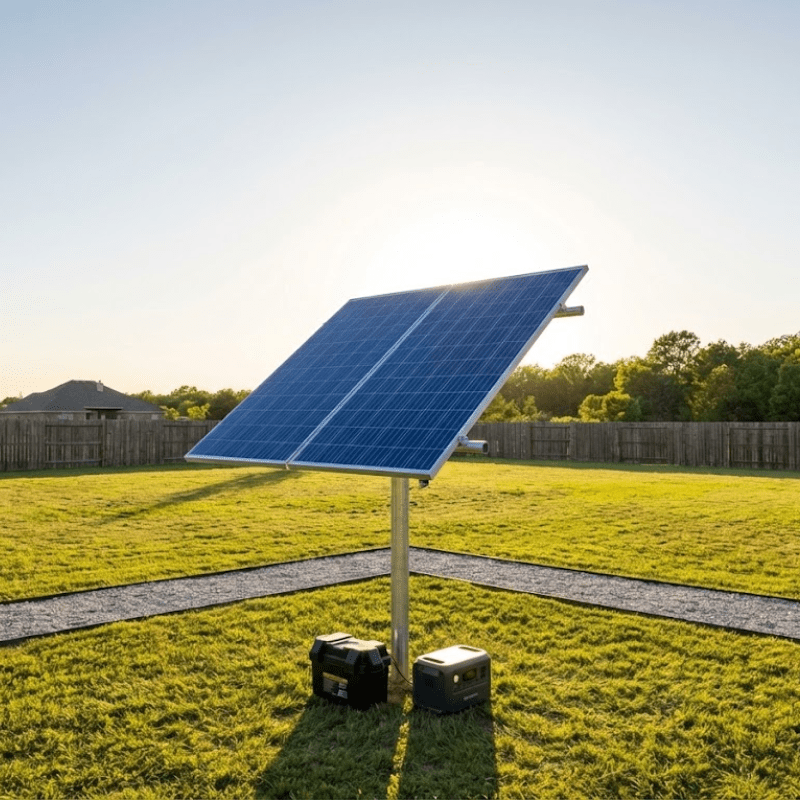Tamarack Solar Top of Pole Mount for 2 Modules | 4" Sch 40/80 Pole | 10°–60° Tilt | Up to 45.5" Wide | TTP-A-2-93 - ShopSolar: Complete Solar Kits + Lifetime Customer Support