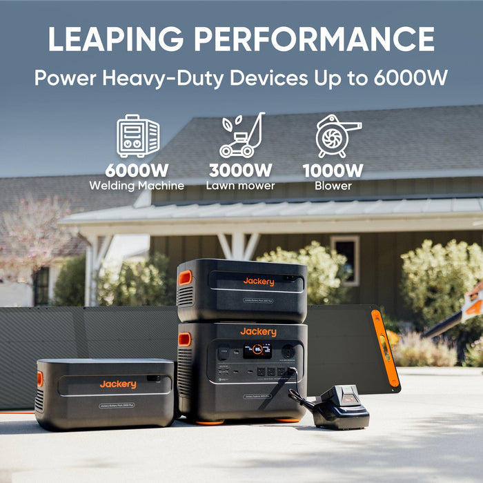 Jackery Explorer [2,000 PLUS] - 2,042Wh / 3,000W Portable Power Station + Choose Your Custom Bundle | Complete Solar Kit - ShopSolar.com