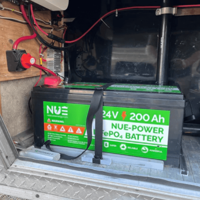 NUEPower 24V 200Ah LiFePO4 Battery | 5,120Wh | 8D Case | Bluetooth Monitoring | 5-Year Warranty - ShopSolar: Complete Solar Kits + Lifetime Customer Support