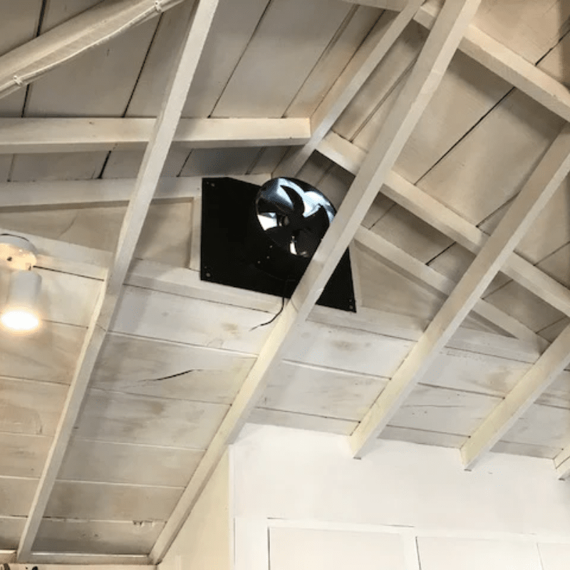 SunRise Solar Attic Fan - Gable Mount | 30W or 45W | 15' Wire | Tile Roof & Vent Compatible | Thermostat Controlled | 25-Year Warranty - ShopSolar: Complete Solar Kits + Lifetime Customer Support