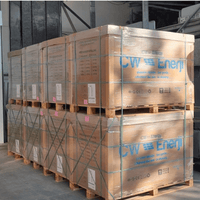 CW Energy 302.5kW Container – 620 x 550W Bifacial Solar Panels | CWT550-144PMB10 | 21.3% Efficiency | Self-Cleaning Glass | 30-Year Performance Warranty - ShopSolar.com