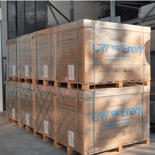 CW Energy 302.5kW Container – 620 x 550W Bifacial Solar Panels | CWT550-144PMB10 | 21.3% Efficiency | Self-Cleaning Glass | 30-Year Performance Warranty - ShopSolar.com