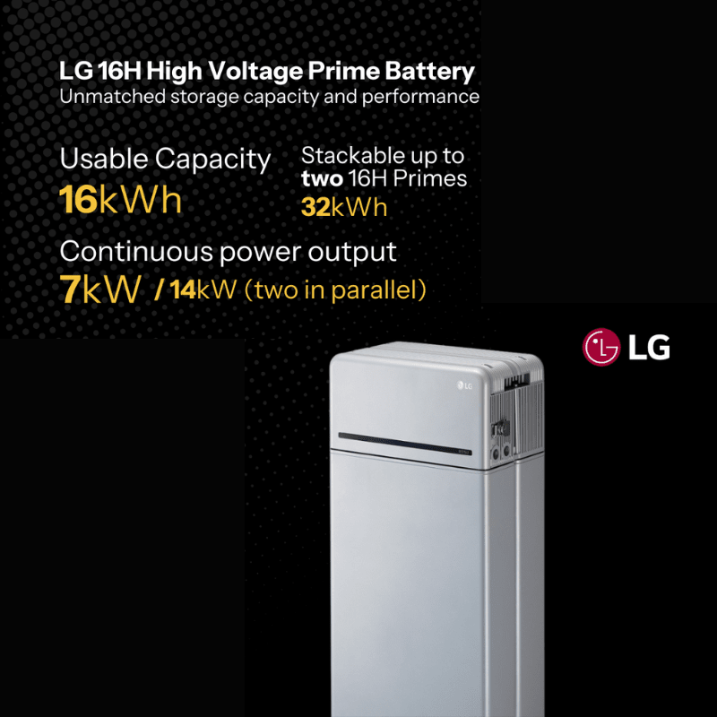 LG 16H Prime High Voltage Battery | 16kWh | 400V | Stackable | IP55 | 10-Year Warranty - ShopSolar: Complete Solar Kits + Lifetime Customer Support