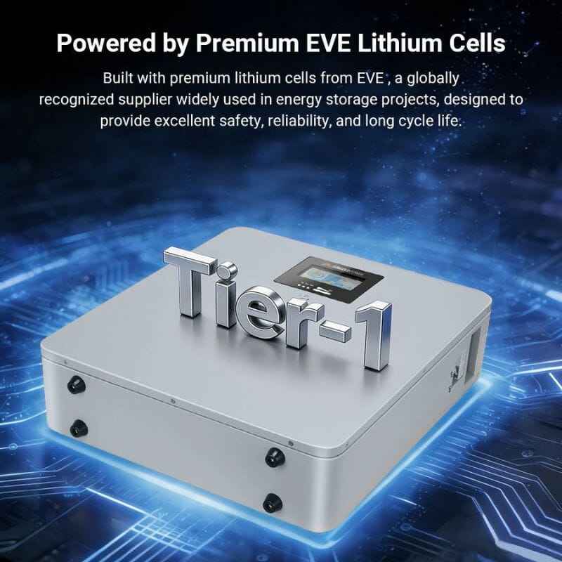 Sungold Power CoreX 5 Elite Wall Mounted Battery | 48V 100Ah | Tier-1 EVE Cells | 10-Year Warranty