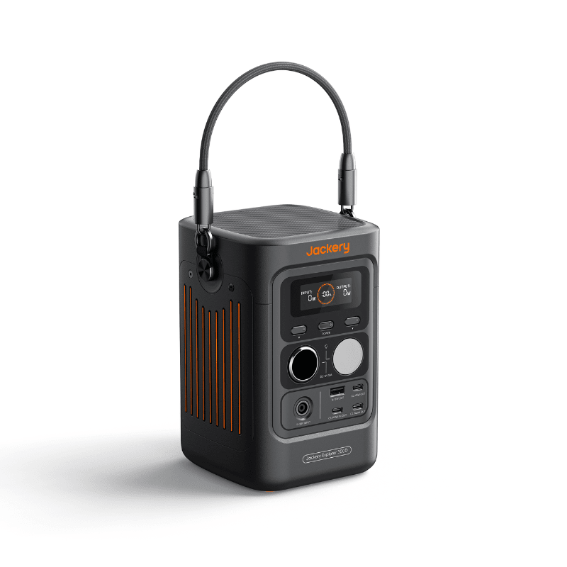 Jackery Explorer 300D Portable Power Station | 288Wh LiFePO4 | 140W USB-C Fast Charging | Starlink Mini-Ready | 10-Year Lifespan | 2.75kg | LED Light - ShopSolar: Complete Solar Kits + Lifetime Customer Support