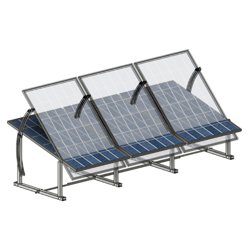 IntegraRack IR-45ASA Adjustable BallastRack Solar Racking System | 15°–45° Tilt | No Footings Needed | Supports Up to 550W Panels | 25-Year Warranty - ShopSolar: Complete Solar Kits + Lifetime Customer Support