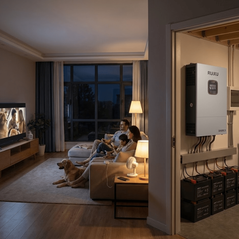 RUiXU SUNON3.6 Off-Grid Inverter | 3.6kW | 48V | Stackable to 21.6kW | UL1741 Certified | Hybrid Solar & Grid Charging | WiFi Monitoring - ShopSolar: Complete Solar Kits + Lifetime Customer Support