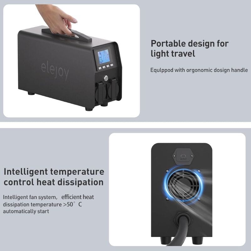 Elejoy 3000W Tesla V2L Power Discharger | 3.3kW Output | 120V/240V Dual Voltage | NACS Compatible | 1-Year Warranty