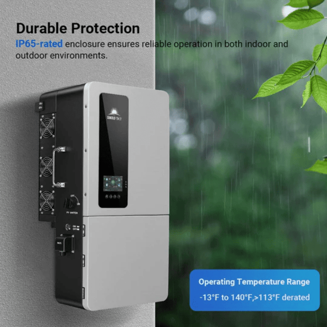 SunGoldPower 12,000W 48V All-In-One Hybrid Solar Inverter | 200A Whole Home Backup | 18kW PV Input | Scalable to 72kW | UL Certified | 10-Year Warranty - ShopSolar: Complete Solar Kits + Lifetime Customer Support