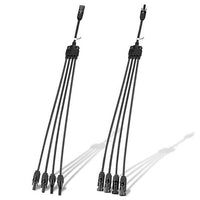 BougeRV Y Branch Parallel Connectors Extra Long 1 to 4 Solar Cable - ShopSolar.com