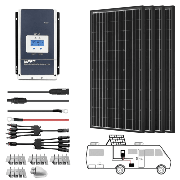 800W RV Kit w/ 60A Charge Controller