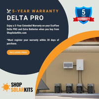 EcoFlow DELTA PRO 120V Solar Kits - 3,600Wh / 3,600W Power Station + Choose Solar Panel Bundle | 5-Year Warranty | #1 Complete Solar Kit Option - ShopSolar.com