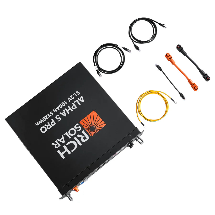 9.84kW Complete Solar Power System - 12,000W 120/240V [28.6kWh-30.72kWh Lithium Battery Bank] 24 x 410W Mono Solar Panels + Schematic [OGK-PRO]