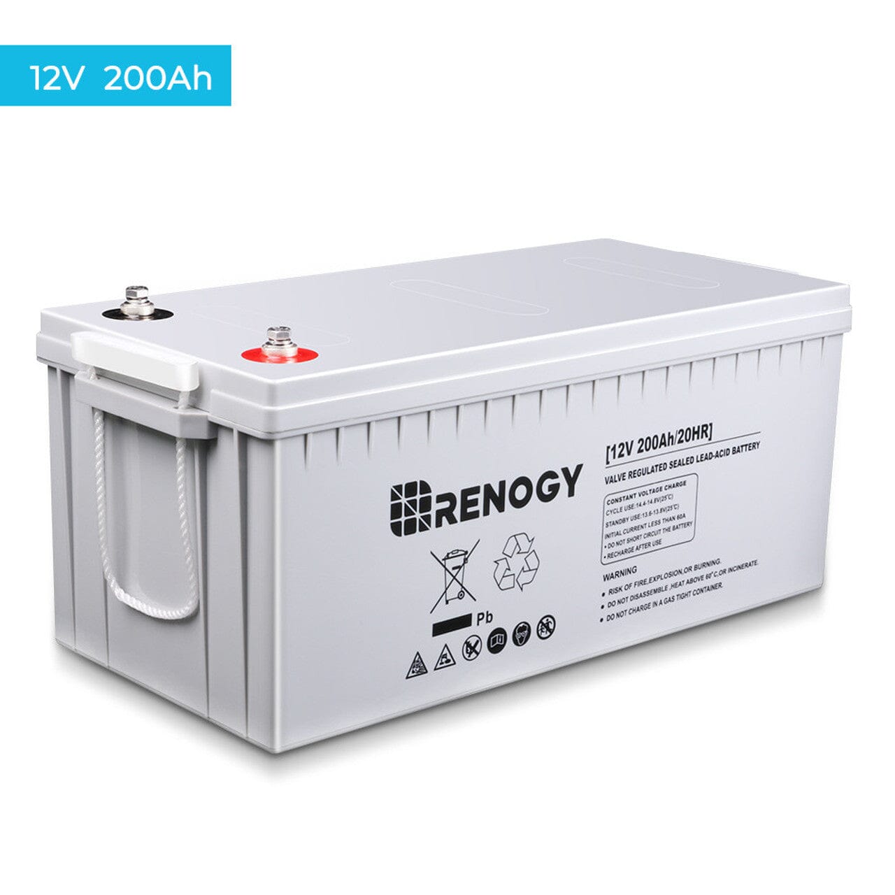 Renogy Deep Cycle AGM Battery 12 Volt 200Ah - Choose your Bundle - ShopSolar.com