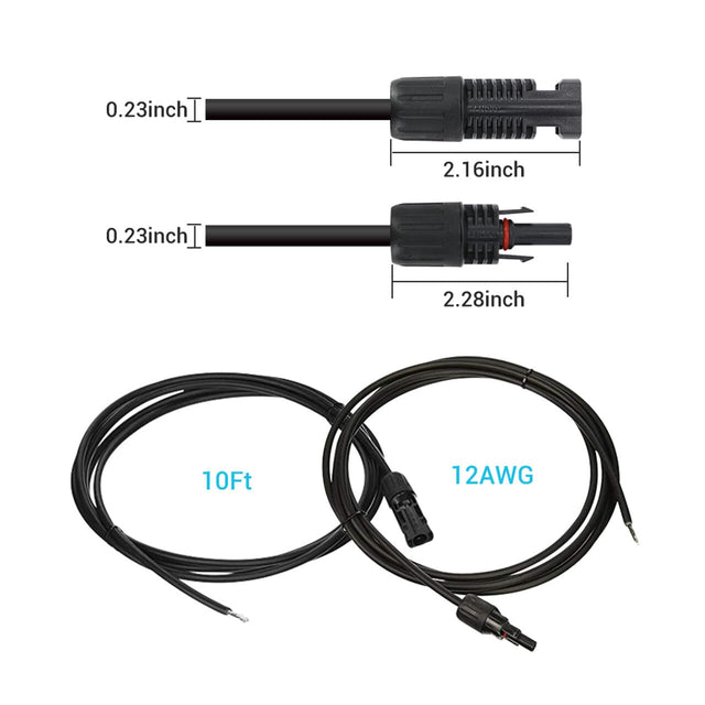 Renogy Solar Panel to Charge Controller Adaptor Kit - ShopSolar.com