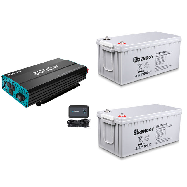 Renogy 3000W + 200AH AGM Batteries