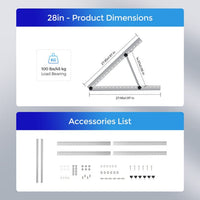 Renogy RV Tilt Mount Brackets - ShopSolar.com