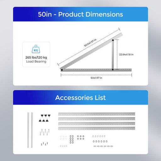 Renogy RV Tilt Mount Brackets - ShopSolar.com