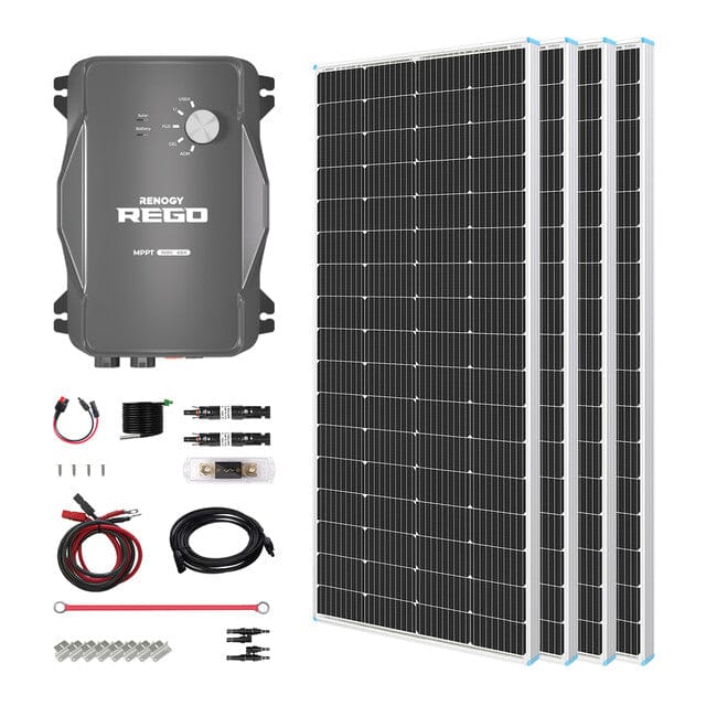 4 x 200W 12V Rigid Solar Panel / REGO 60A MPPT Built-In Bluetooth