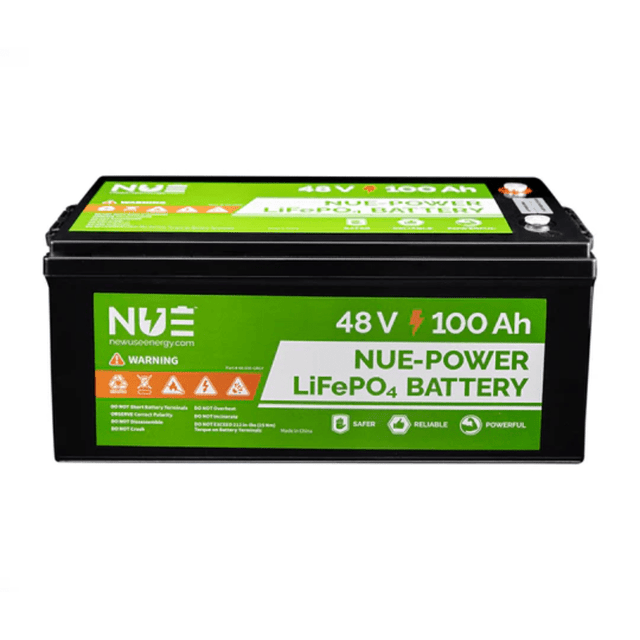 NUEPower 48V 100Ah LiFePO4 Battery | 5,120Wh | Rugged 8D Case | Bluetooth + Optional Heating | 5-Year Warranty - ShopSolar: Complete Solar Kits + Lifetime Customer Support