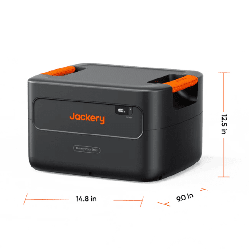 Jackery  HP3600 Plus Expansion Battery Pack | 3,584Wh Expandable LiFePO4 Battery | Add-On for Jackery Explorer 3000 Pro & 2000 Plus | 5-Year Warranty - ShopSolar: Complete Solar Kits + Lifetime Customer Support