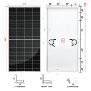 Rich Solar MEGA 335W PRO Solar Panel | 25-Year Output Warranty - ShopSolar: Complete Solar Kits + Lifetime Customer Support
