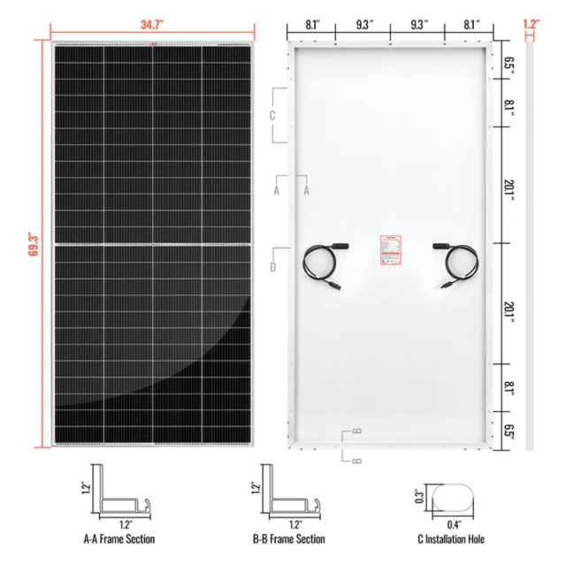 Rich Solar MEGA 335W PRO Solar Panel | 25-Year Output Warranty - ShopSolar: Complete Solar Kits + Lifetime Customer Support