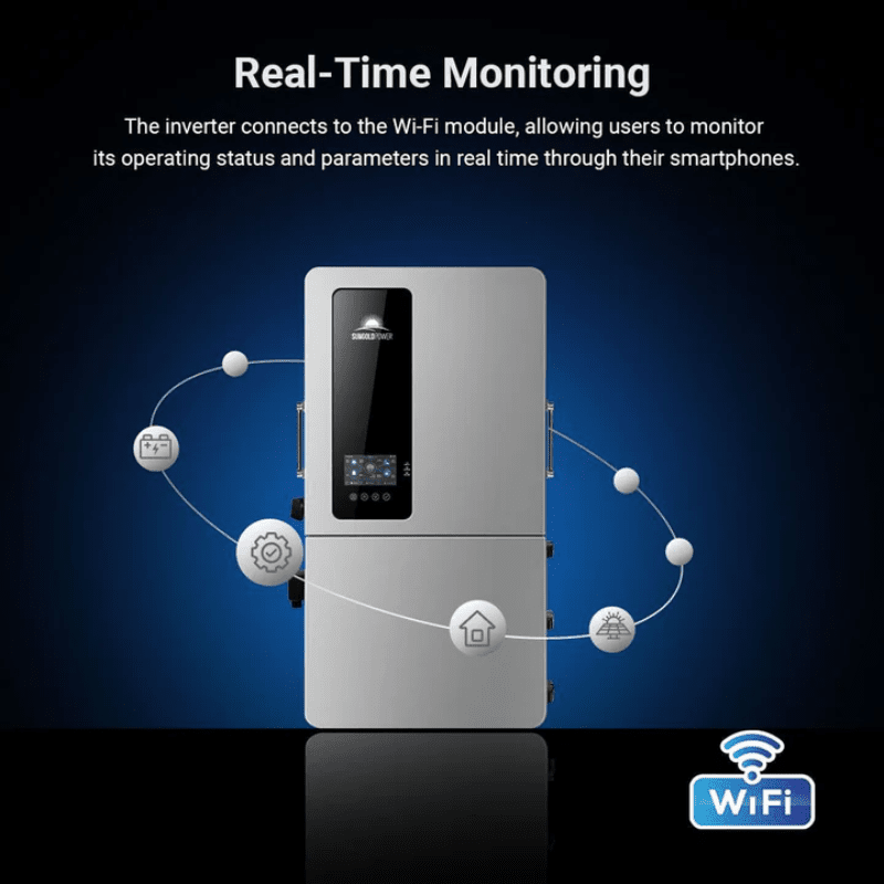 SunGold Power 12kW 48V All-in-One Hybrid Inverter | 200A Whole-Home Backup | 18kW PV Input | Split-Phase + 3-Phase | SGS-12K18MAX - ShopSolar: Complete Solar Kits + Lifetime Customer Support