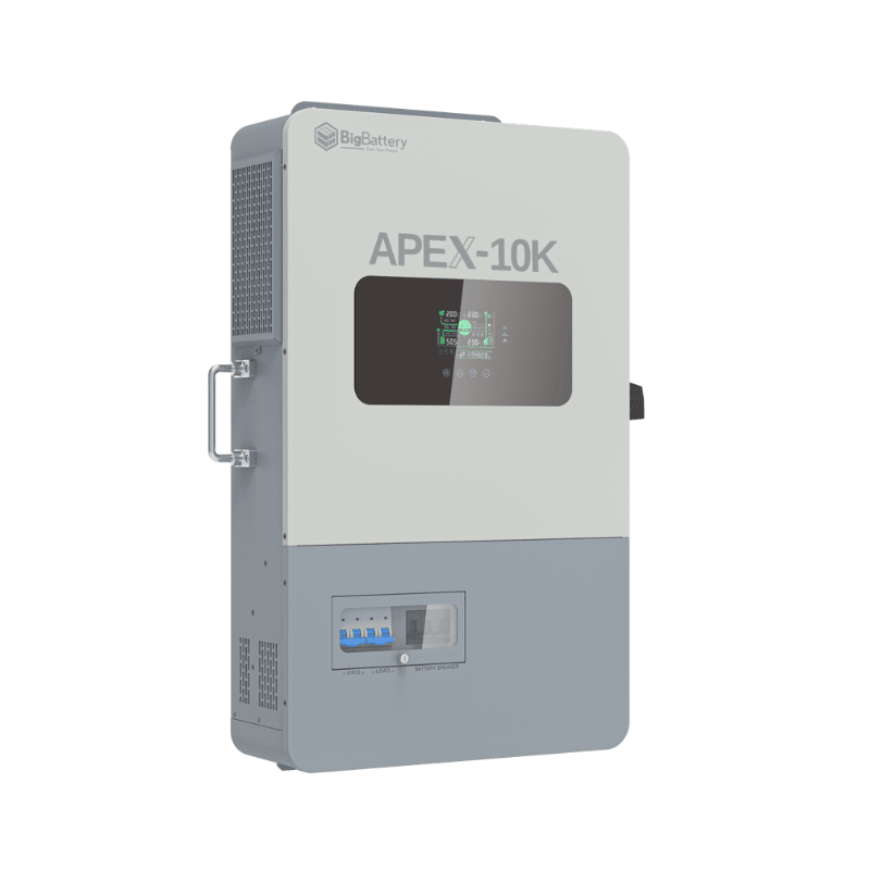 BigBattery NEXUS + APEX 10K Battery Storage Bundle [15kWh–45kWh] | Indoor Only | 10,500W PV Input / 10,000W AC Output | 5-Year Inverter + 12-Year Battery Warranty