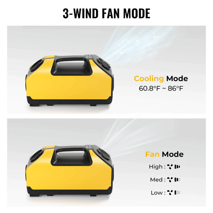 BougeRV Portable Air Conditioner | 3-Wind Fan Mode