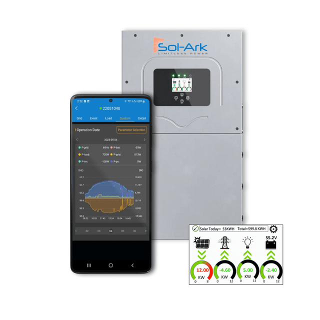 Sol-Ark 18K Premium Hybrid Inverter | 18kW Continuous / 36kW Surge | 48V | Supports 40kW+ Solar | UL Certified | 10-Year Warranty - ShopSolar: Complete Solar Kits + Lifetime Customer Support