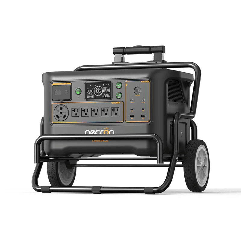 Pecron F3000 LFP Portable Power Station | 3,600W Inverter & 3,072Wh LiFePO4 | Fast Charging + Expandable | Solar & AC Recharge | 5-Year Warranty - ShopSolar: Complete Solar Kits + Lifetime Customer Support