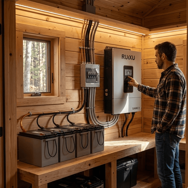 RUiXU SUNON7.2 Off-Grid Inverter | 7,200W | Split/Single-Phase | 120/240V | Dual MPPT | UL1741 | Stackable to 43.2kW | 3-Year Warranty - ShopSolar: Complete Solar Kits + Lifetime Customer Support