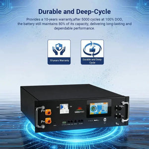 Sungold Power CoreX 5 Pro Server Rack Battery | 48V 100Ah / 5.12kWh | Tier-1 EVE Cells | Expandable up to 15 units | 10-Year Warranty
