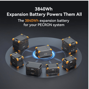 PECRON EP3800-48V | 3,840Wh LiFePO4 Expansion Battery | 51.2V 75Ah | For E1000LFP/E1500LFP/E2400LFP/E3600LFP/F3000LFP
