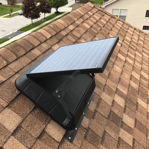 Sunrise Solar Attic Fan - Tilting Panel | 45W | Adjustable Solar Panel | Flat or Curb Base Options | 25-Year Warranty - ShopSolar: Complete Solar Kits + Lifetime Customer Support