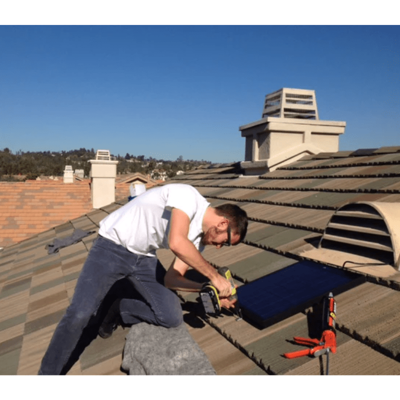 SunRise Solar Attic Fan - Gable Mount | 30W or 45W | 15' Wire | Tile Roof & Vent Compatible | Thermostat Controlled | 25-Year Warranty - ShopSolar: Complete Solar Kits + Lifetime Customer Support