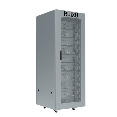 Ruixu 10 Slot Battery Cabinet | Wheels and Busbar Included | Pre-assembled - ShopSolar.com