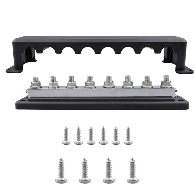 RUiXU Busbar | 3/8" (M10) Terminal Studs | 600A - ShopSolar.com
