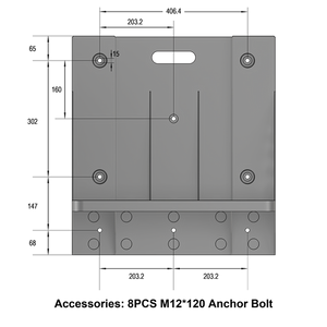Ruixu Wall Mounted Bracket For Lithi2-16 | RX-WMB - ShopSolar.com