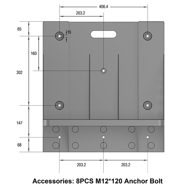 Ruixu Wall Mounted Bracket For Lithi2-16 | RX-WMB - ShopSolar.com